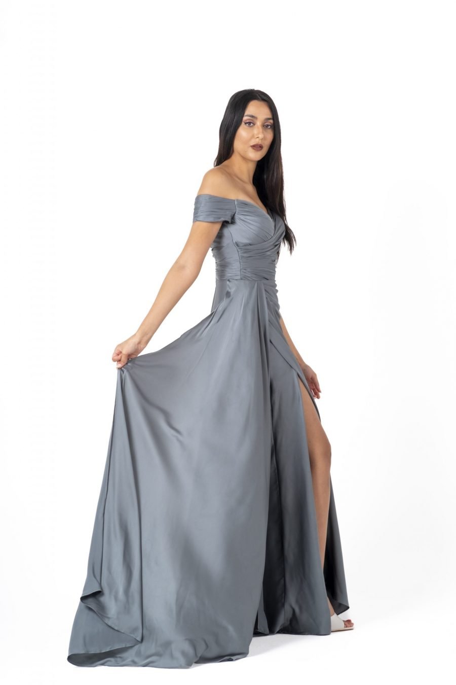 Off-Shoulder High Knee Evening Dress - Image 11