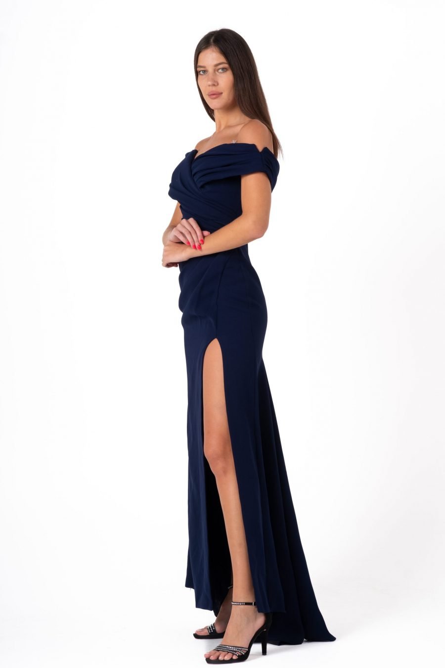 Off-Shoulder High Knee Evening Dress - Image 7