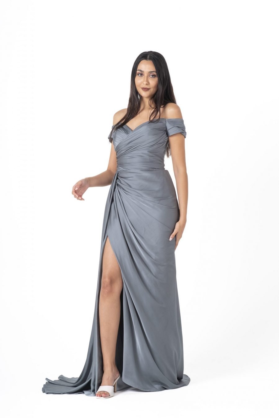Off-Shoulder High Knee Evening Dress - Image 10