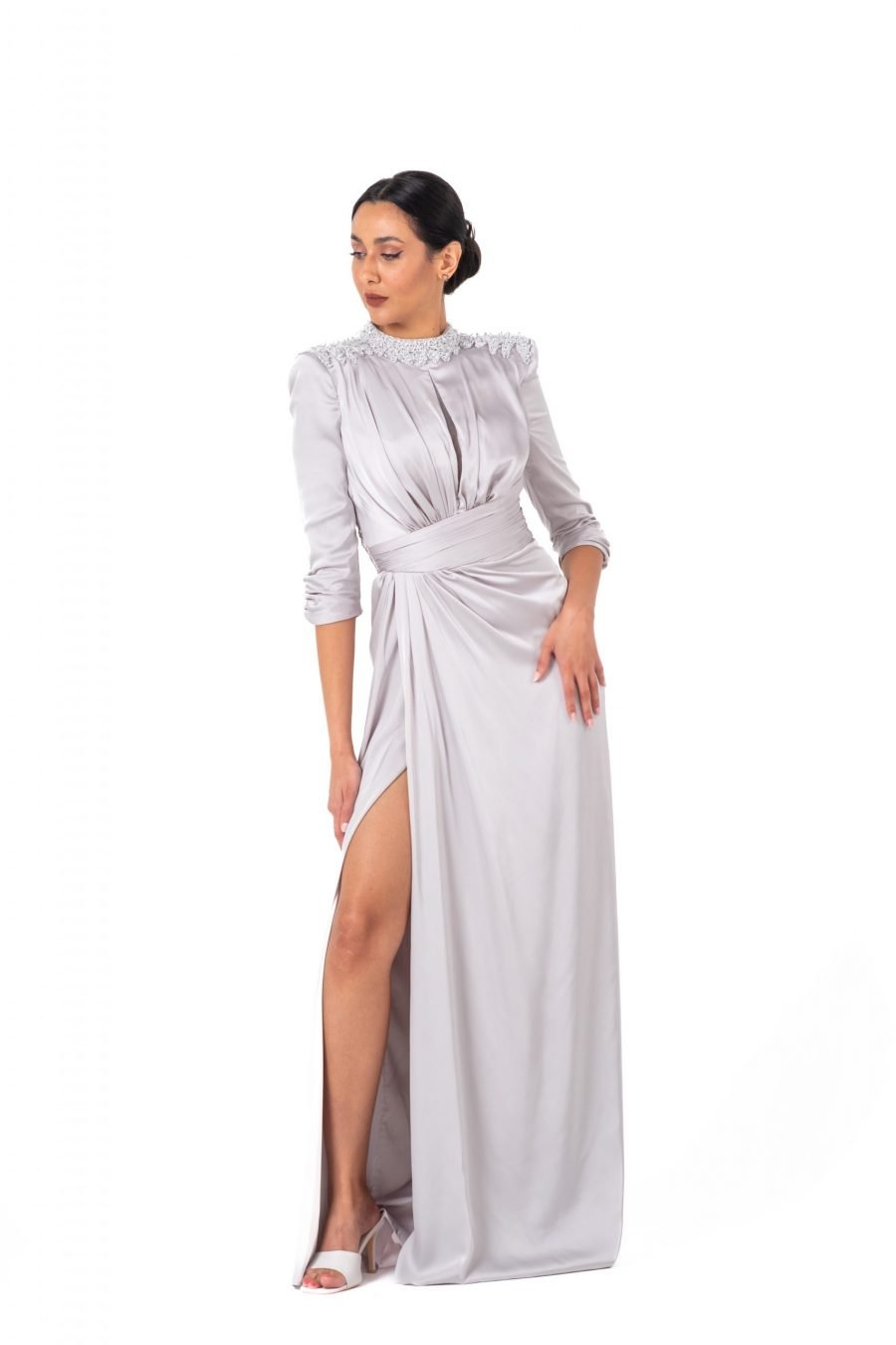 Jewel High Knee Evening Dress - Image 14