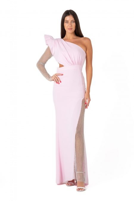 Asymmetric High Knee Evening dress