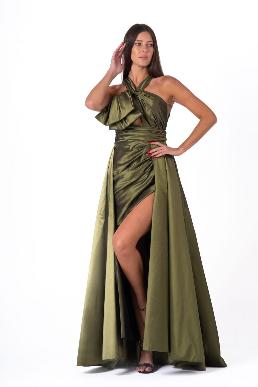 Queen Anne High Knee Evening Dress - Image 2
