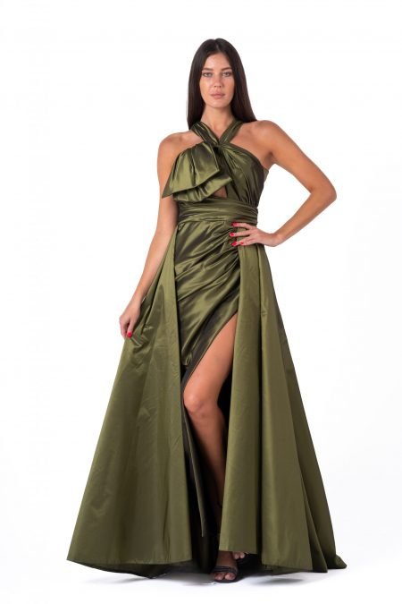 Queen Anne High Knee Evening Dress