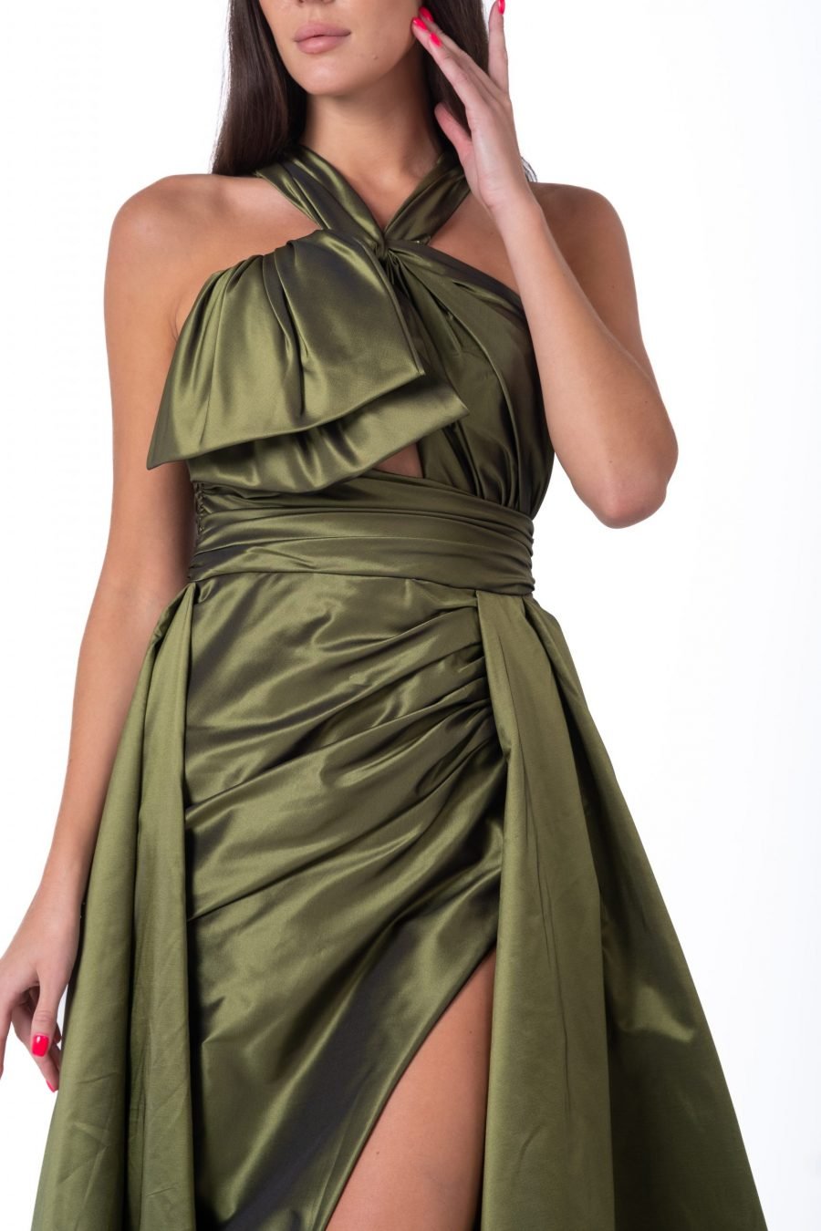 Queen Anne High Knee Evening Dress - Image 3