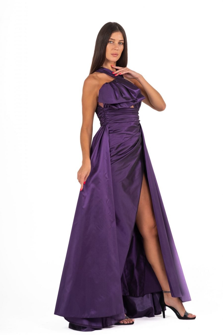 Queen Anne High Knee Evening Dress - Image 10