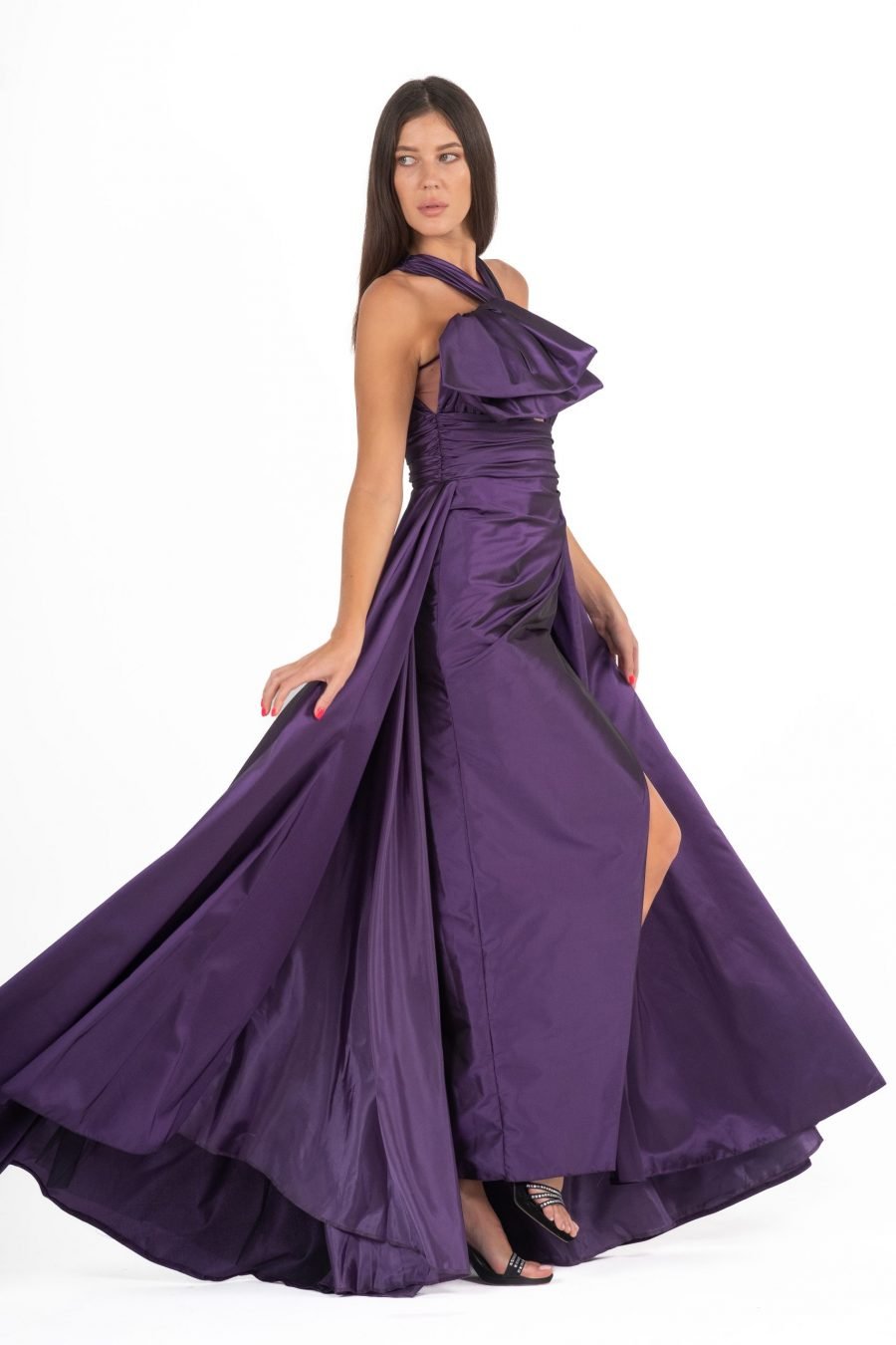 Queen Anne High Knee Evening Dress - Image 11