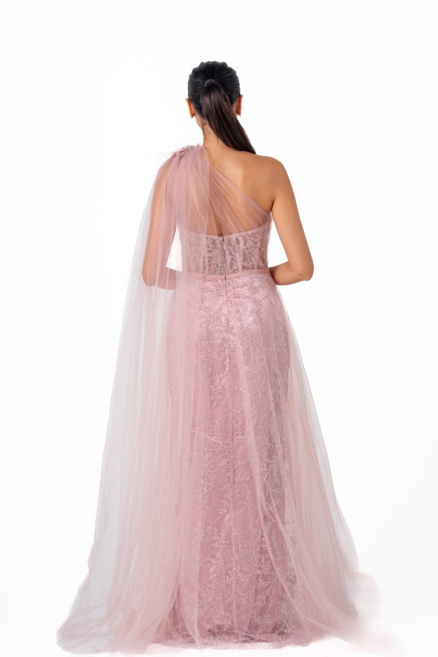 Semi-Sweetheart High Knee Evening Dres - Image 4