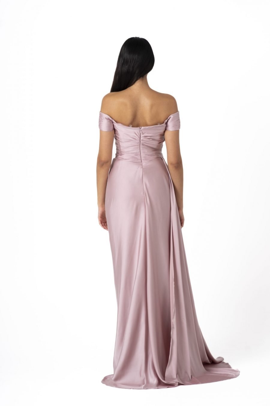 Off-Shoulder High Knee Evening Dress - Image 4