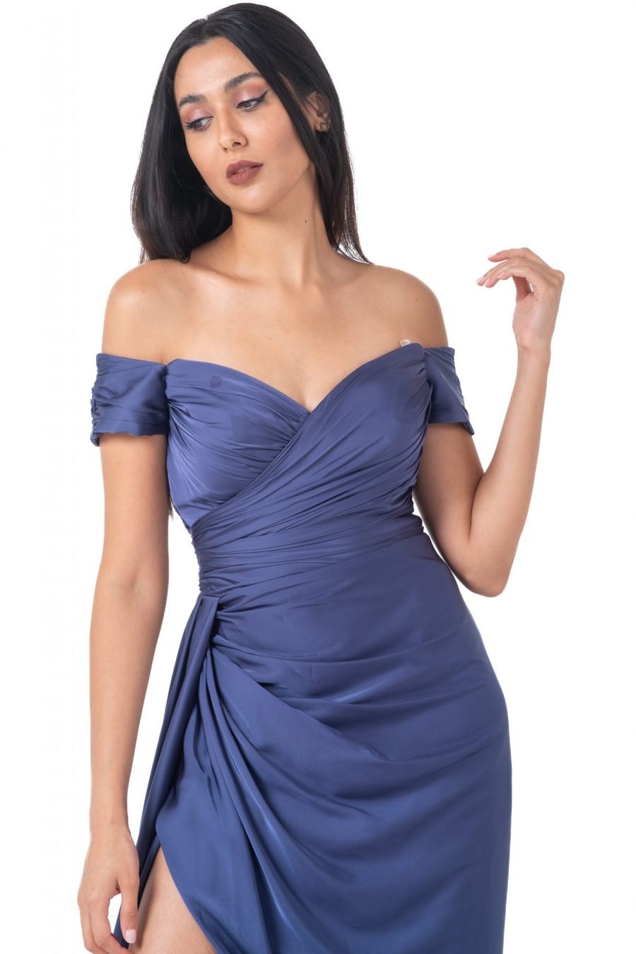 Off-Shoulder High Knee Evening Dress - Image 5