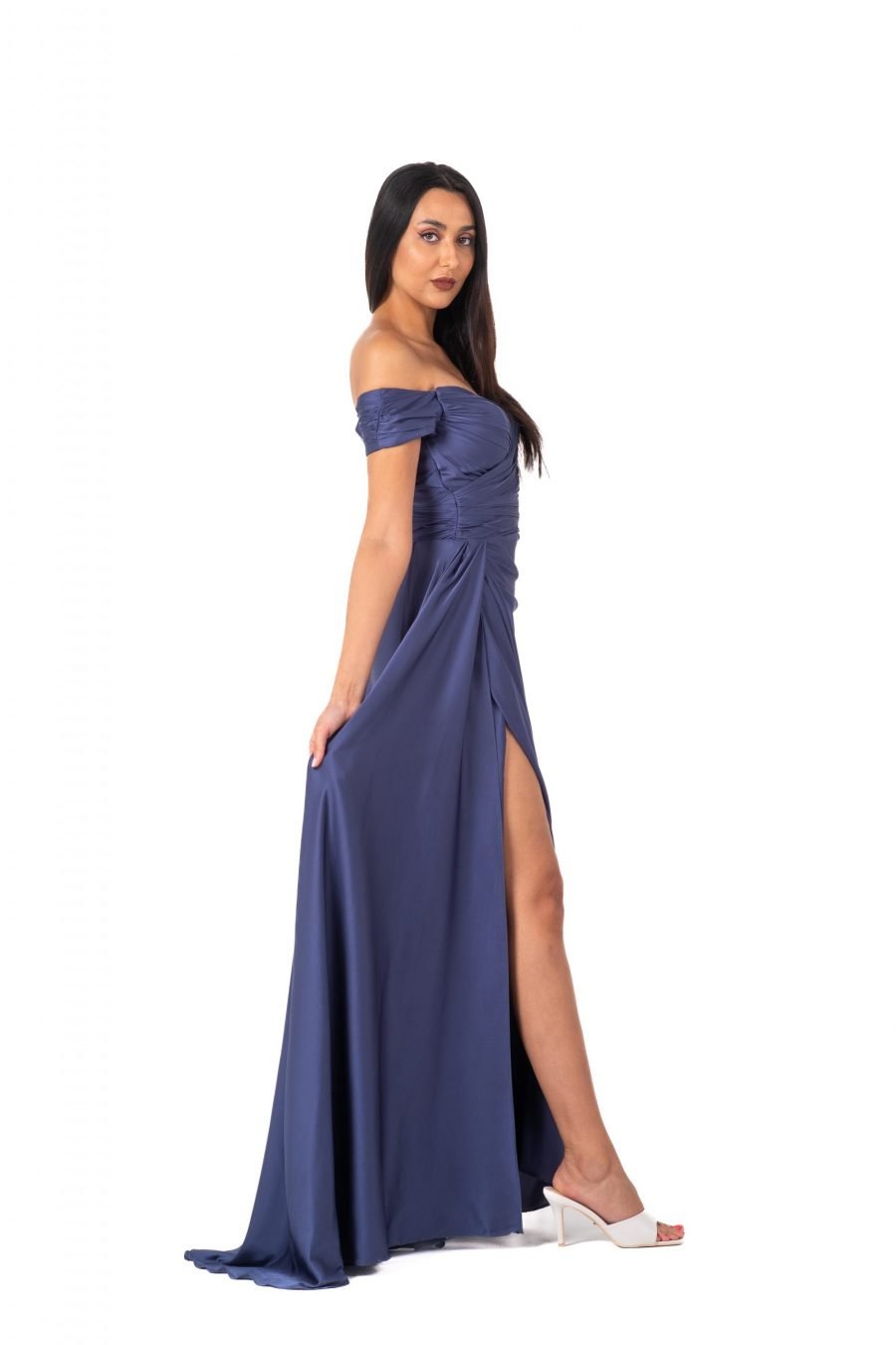 Off-Shoulder High Knee Evening Dress - Image 7