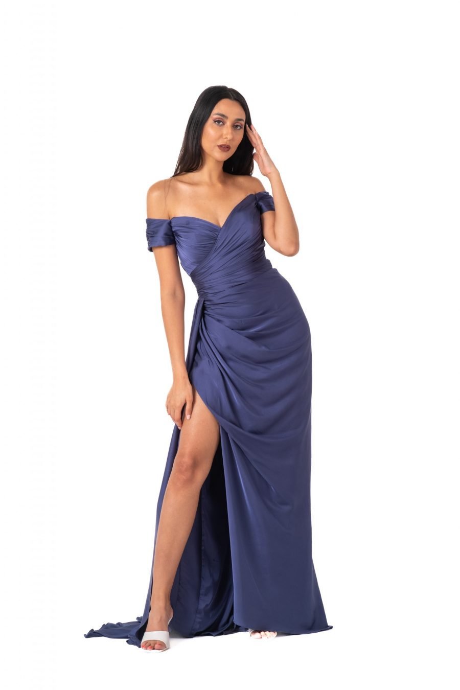 Off-Shoulder High Knee Evening Dress - Image 6