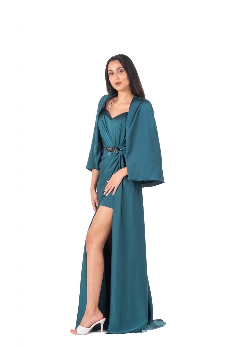 Halter Strap  High Knee Evening Dres - Image 3