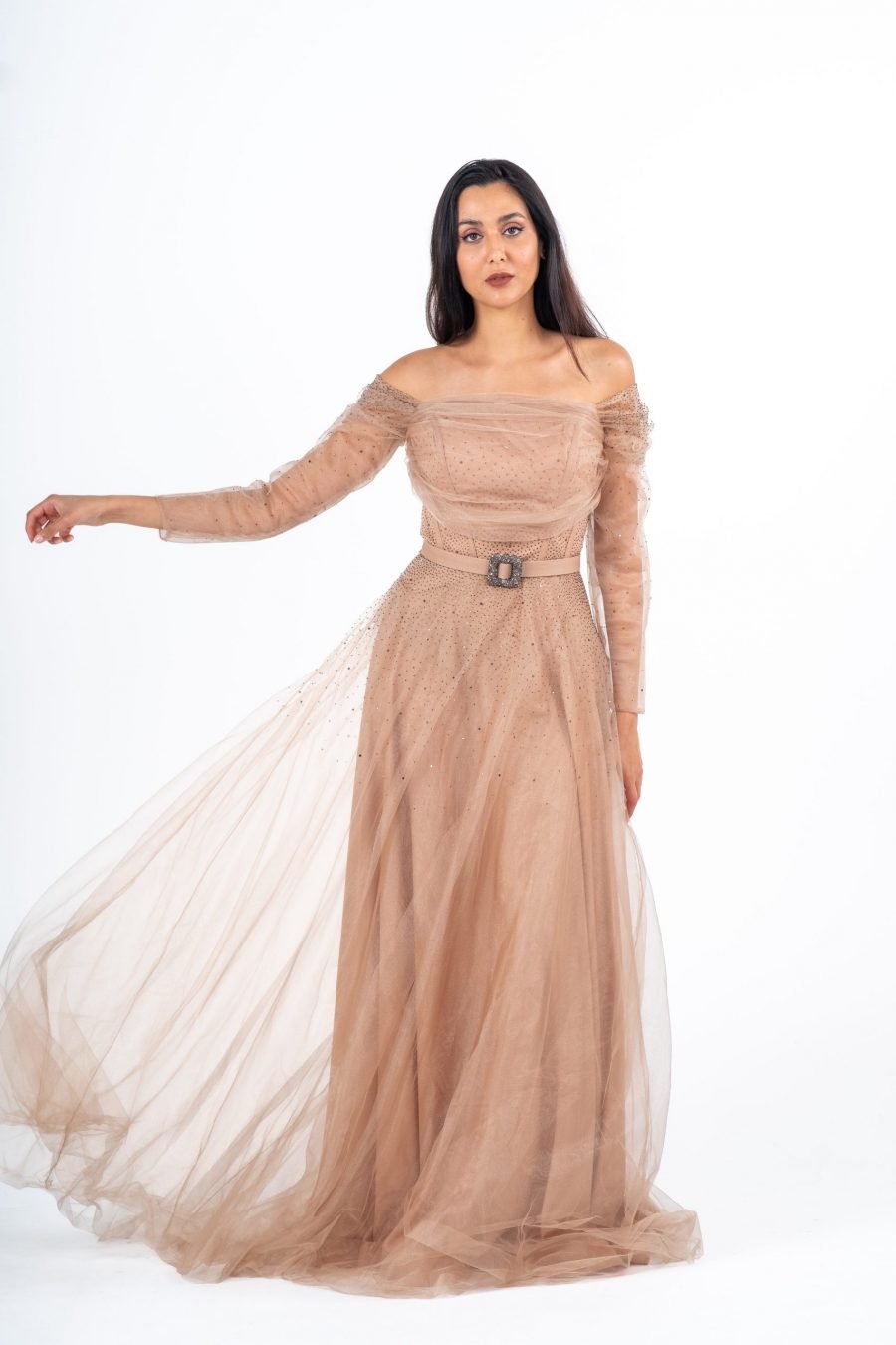 Straight Across Princess Evening Dress - Image 2