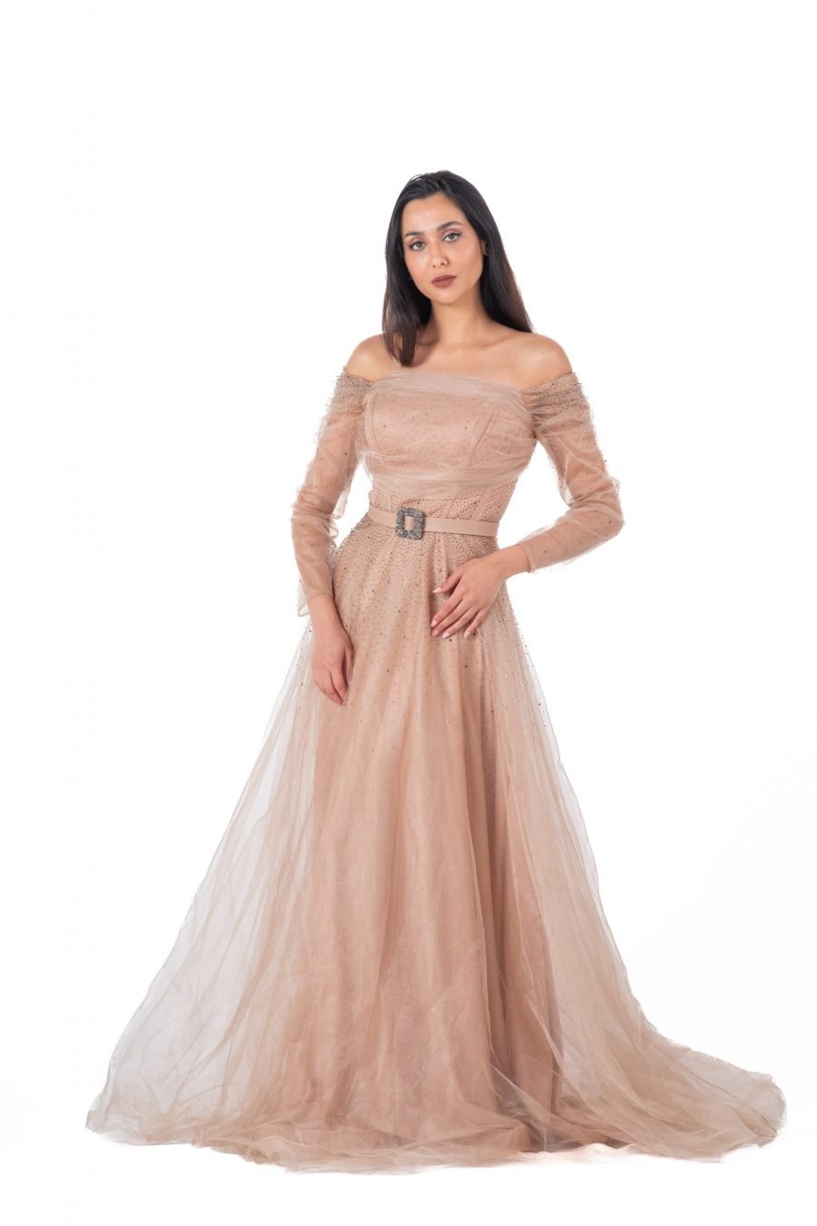 Straight Across Princess Evening Dress - Image 4