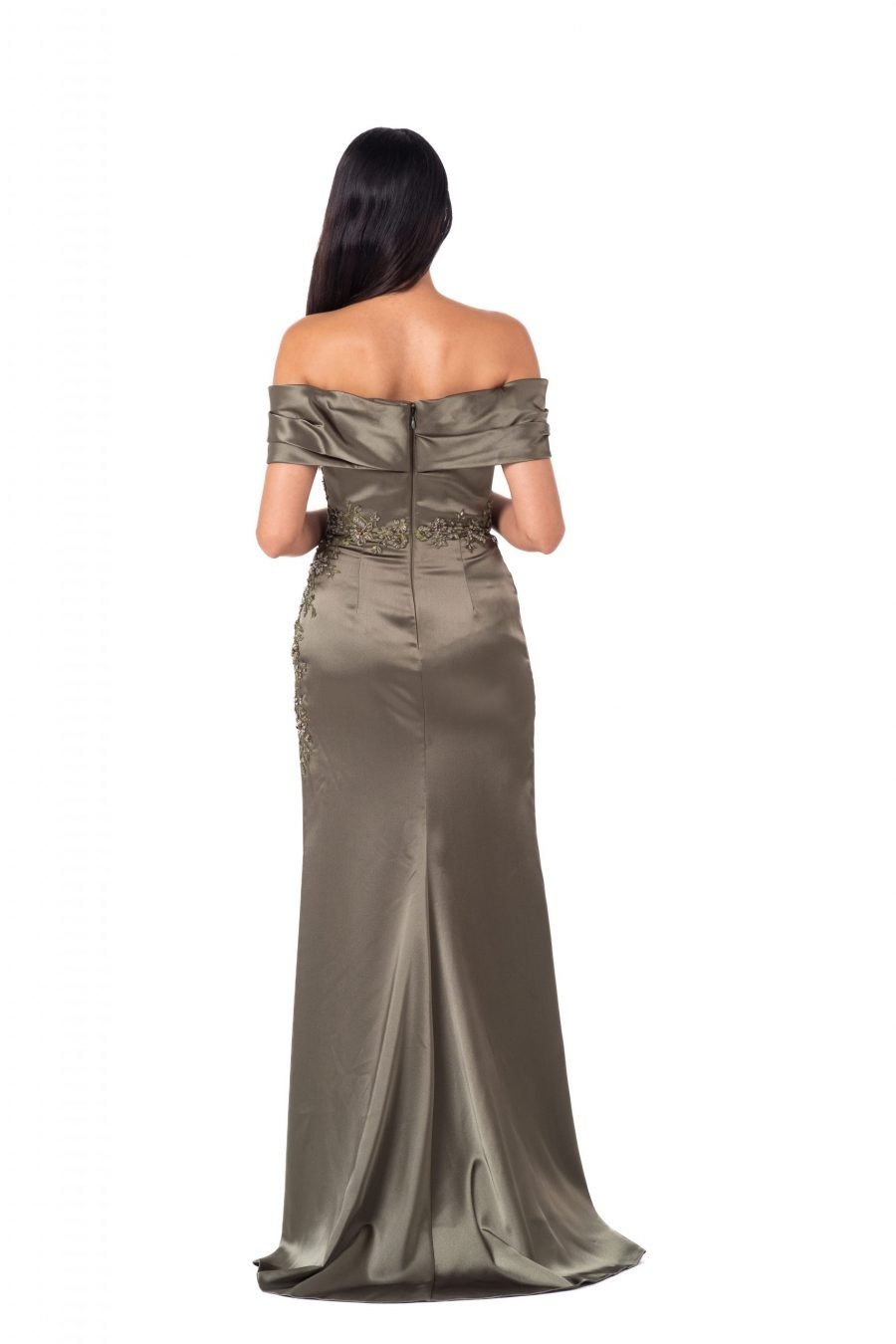 Off-Shoulder High Knee Evening Dress - Image 4