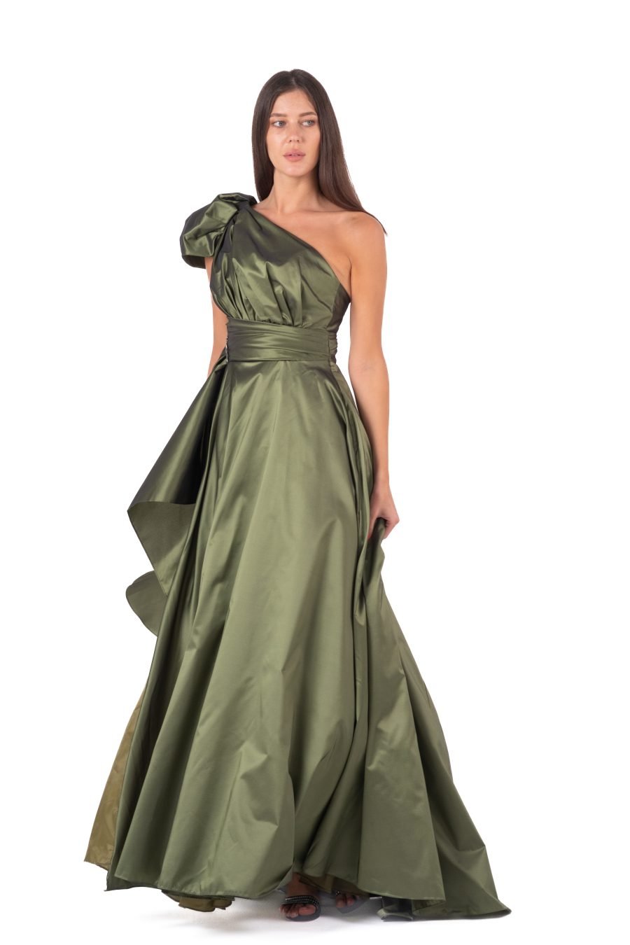 Asymmetric High Knee Princess Evening Dress - Image 7