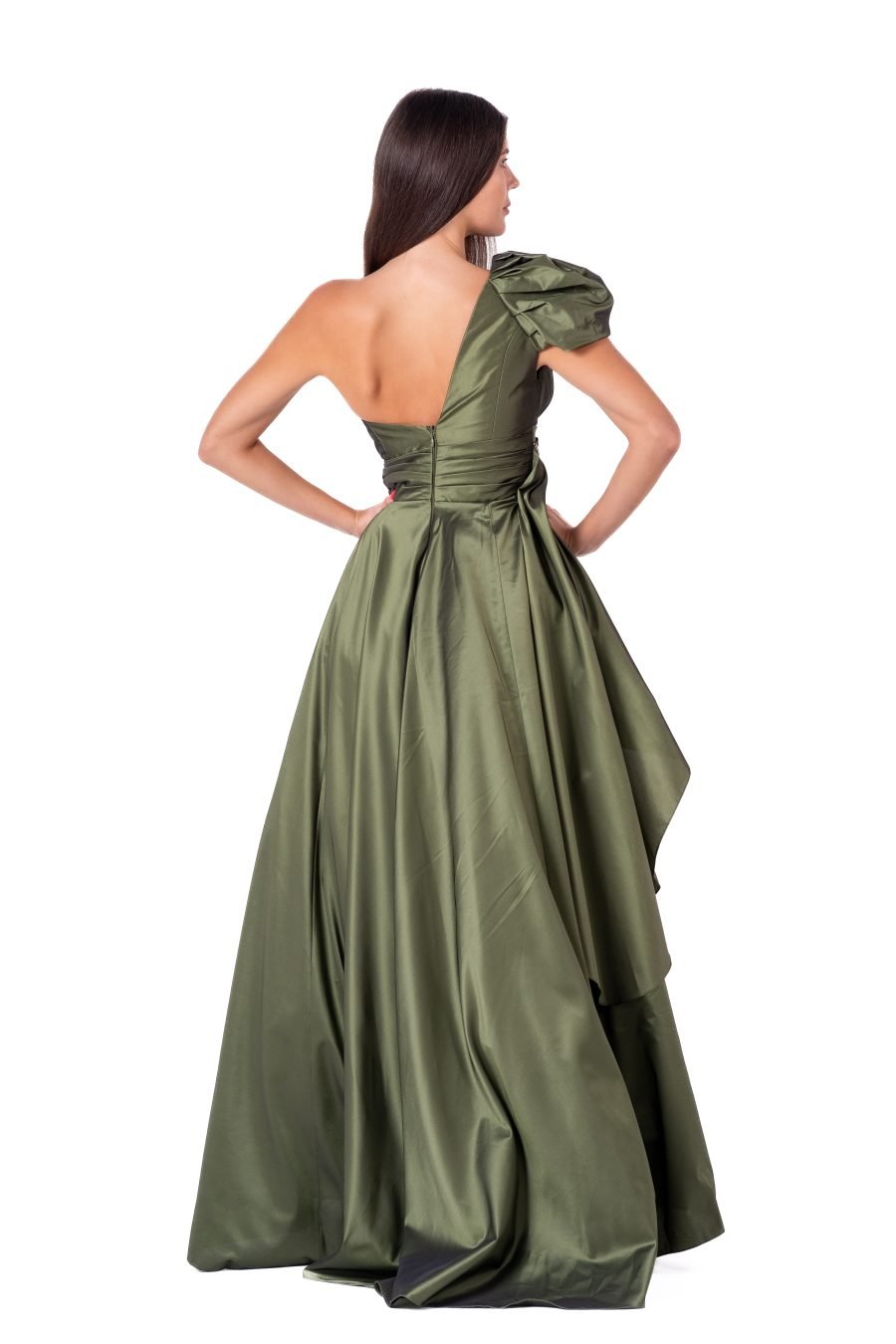 Asymmetric High Knee Princess Evening Dress - Image 10