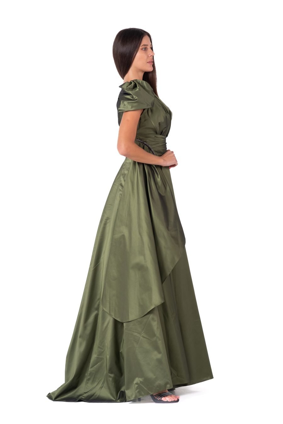 Asymmetric High Knee Princess Evening Dress - Image 9