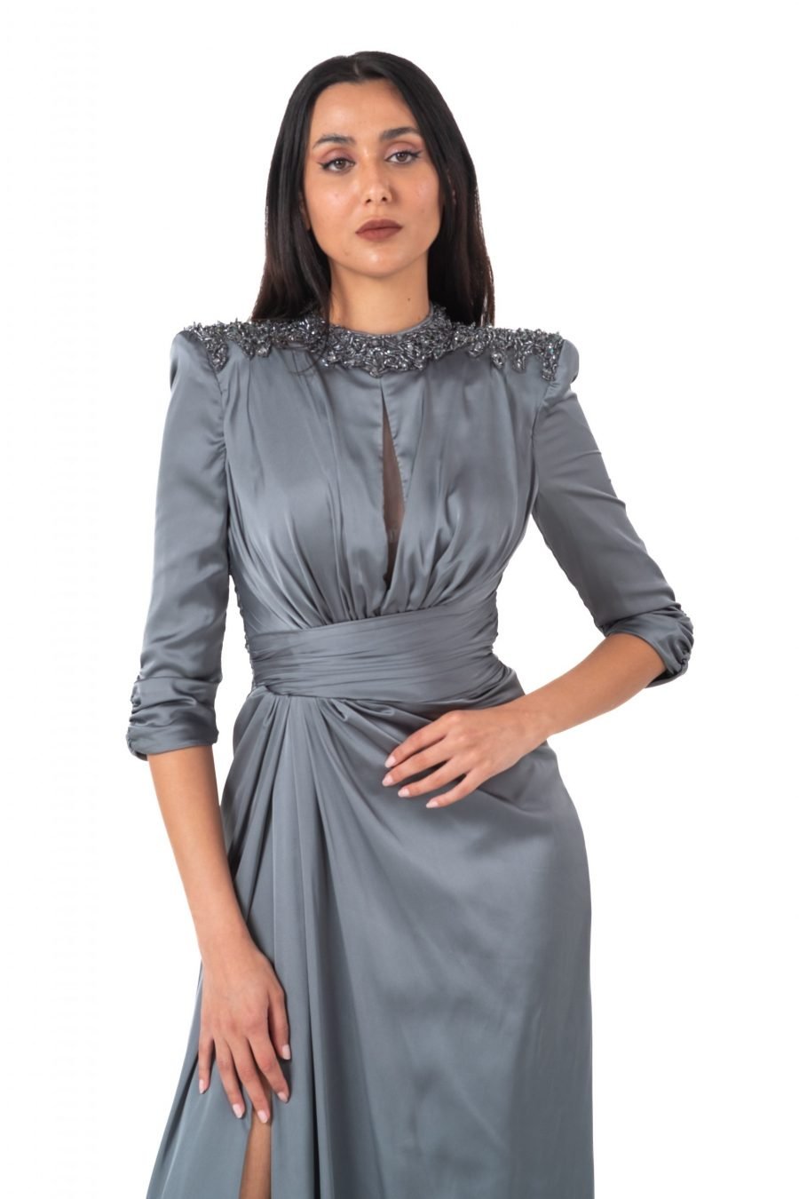 Jewel High Knee Evening Dress - Image 22