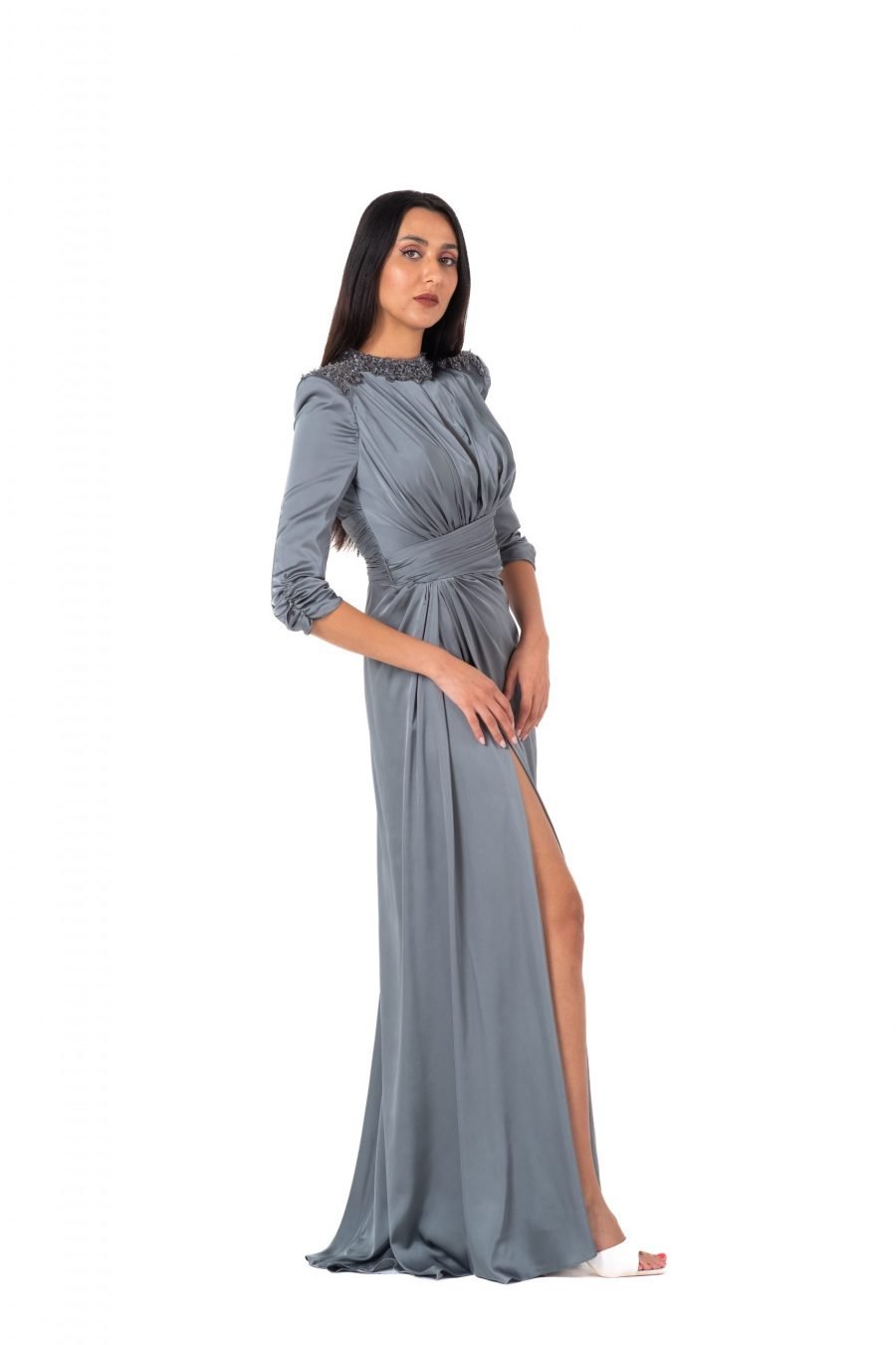 Jewel High Knee Evening Dress - Image 23