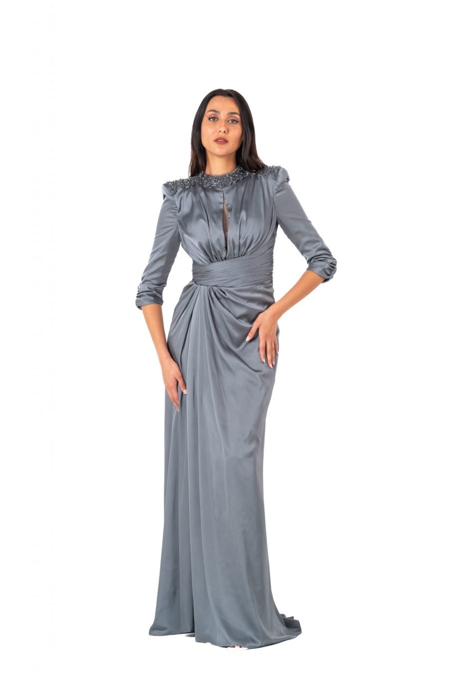 Jewel High Knee Evening Dress - Image 21