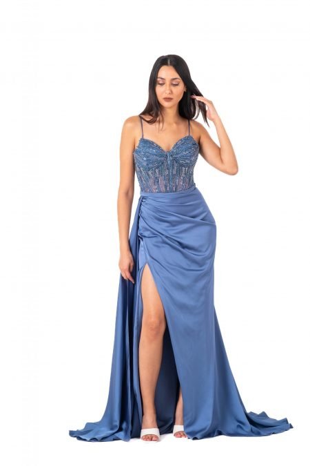 Sweetheart High Knee Evening Dres