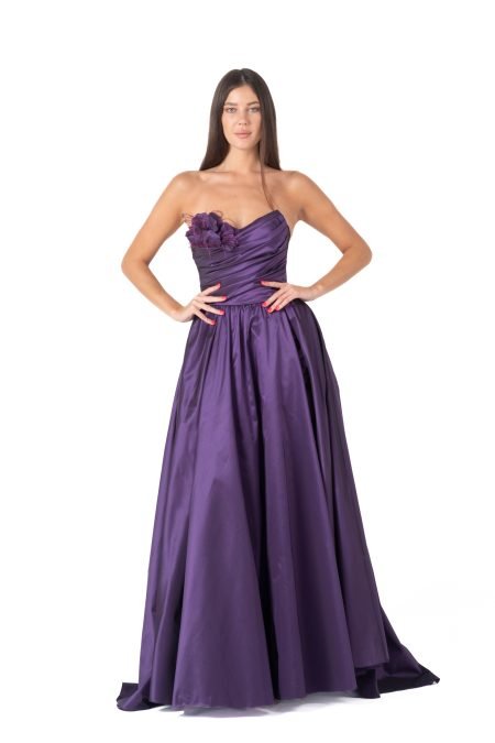 Semi-Sweetheart High Knee Evening Dress
