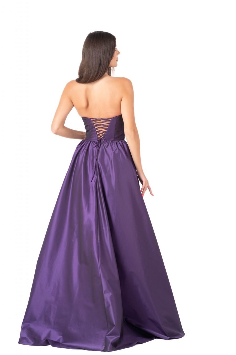 Semi-Sweetheart High Knee Evening Dress - Image 5