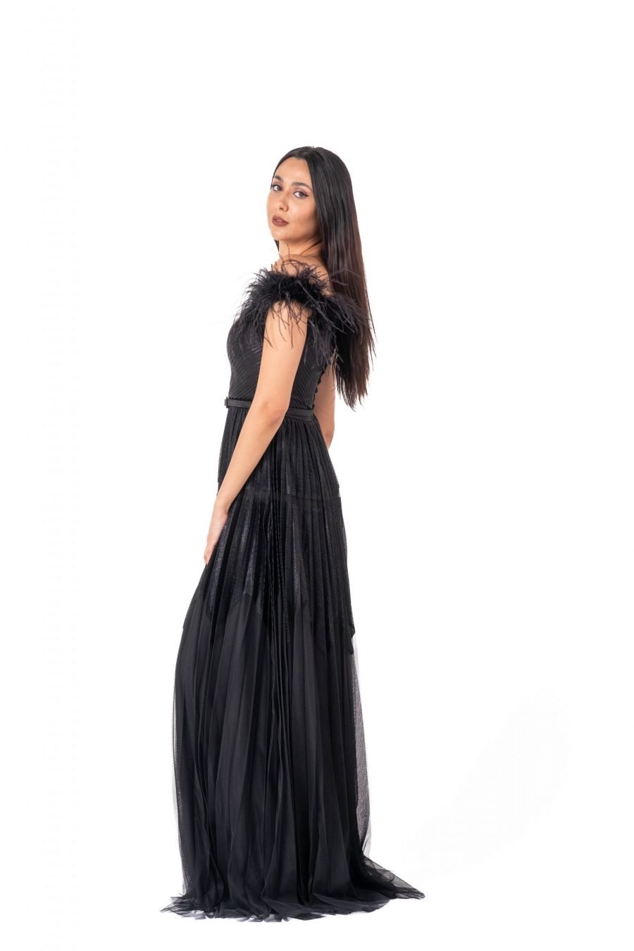 OFF-Shoulder Column Evening Dress - Image 2