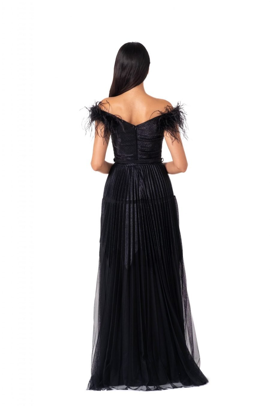 OFF-Shoulder Column Evening Dress - Image 3