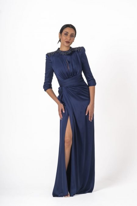 Jewel High Knee Evening Dress