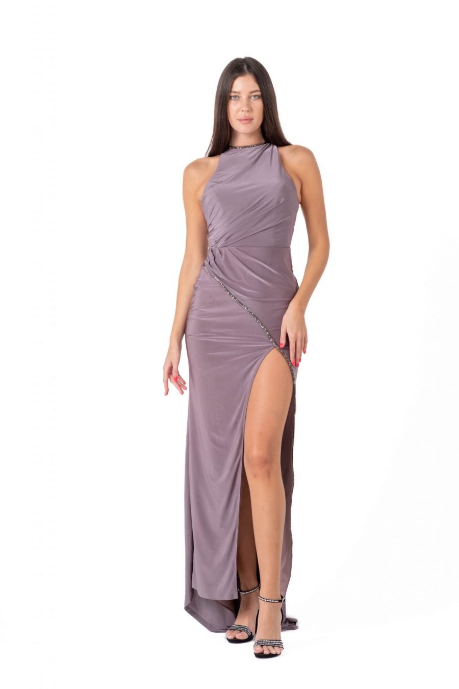 Jewel High Knee Evening Dress