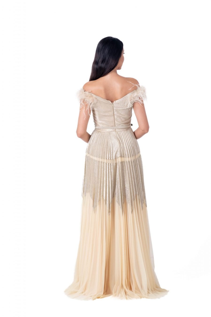 OFF-Shoulder Column Evening Dress - Image 7