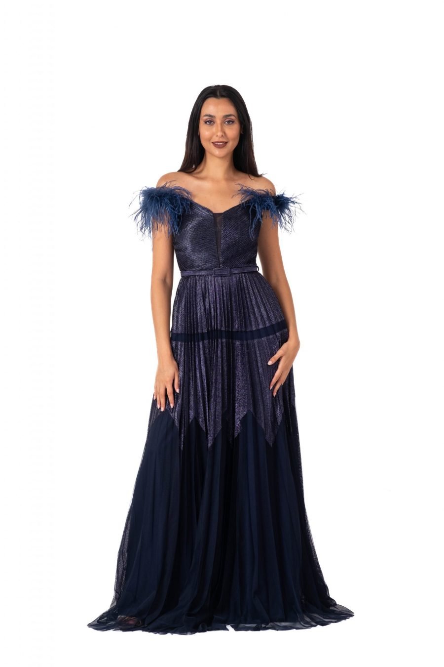 OFF-Shoulder Column Evening Dress - Image 9