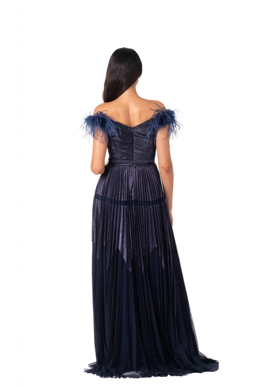 OFF-Shoulder Column Evening Dress - Image 11