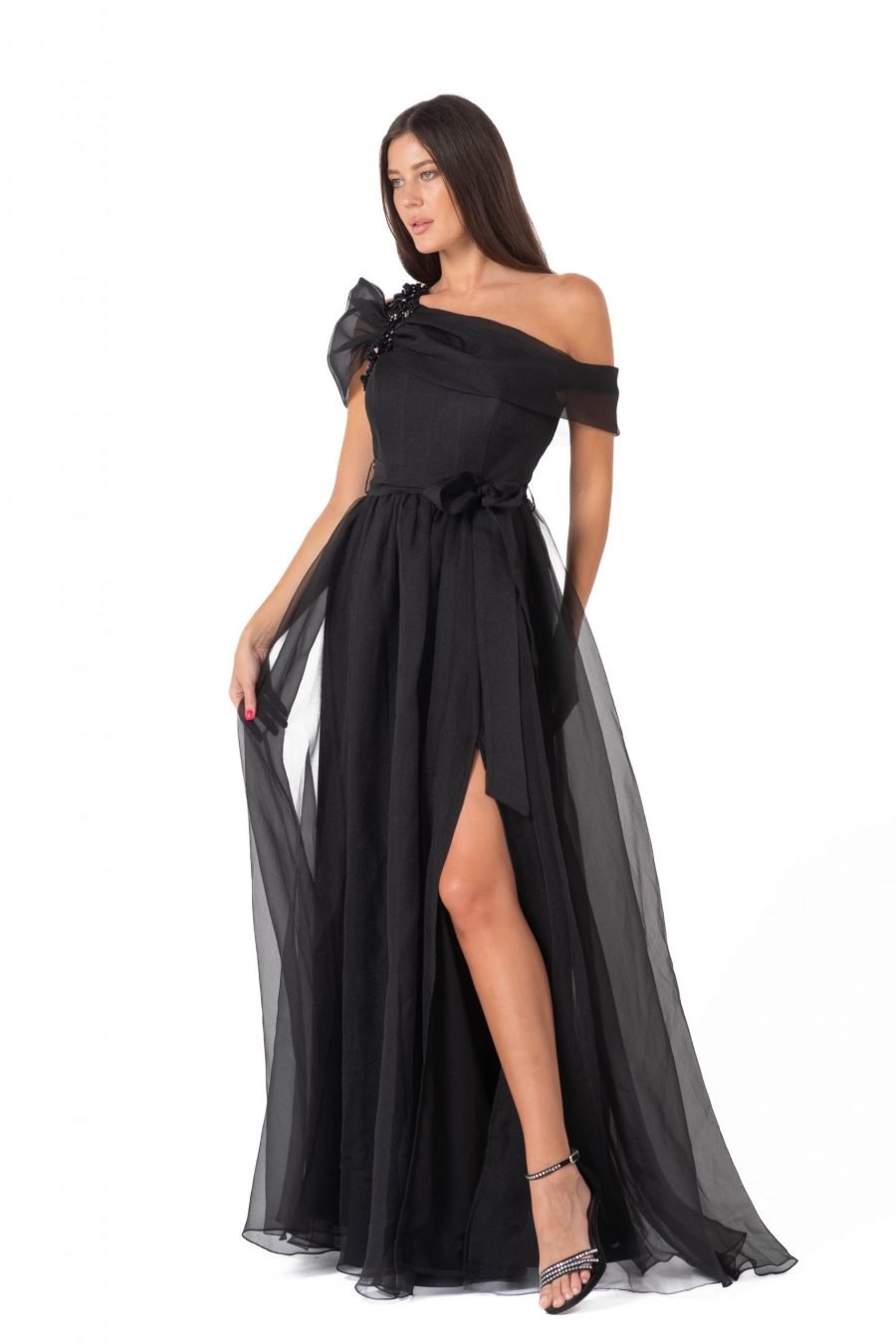 Off-Shoulder High Knee Evening Dress - Image 6