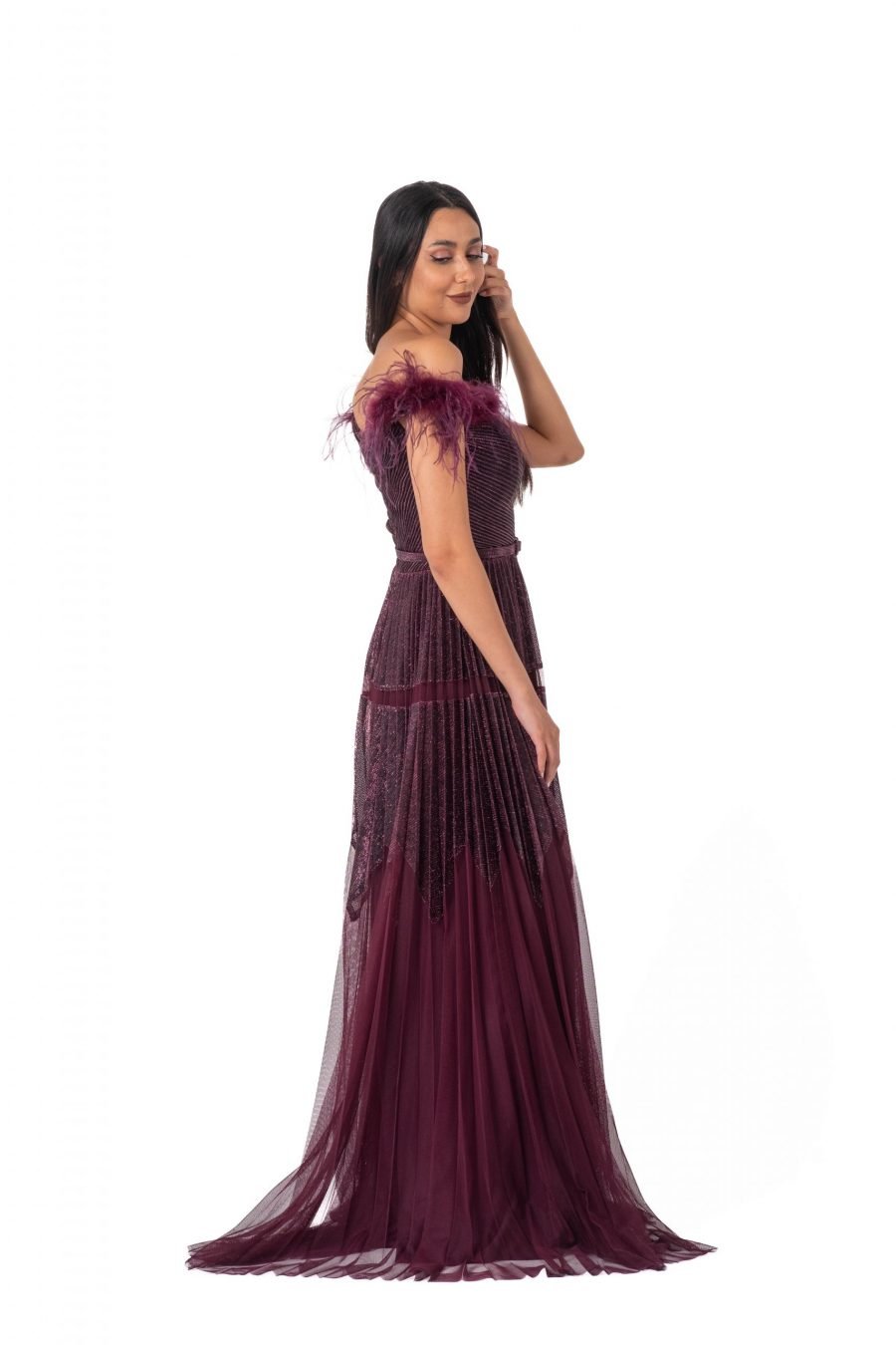 OFF-Shoulder Column Evening Dress - Image 18