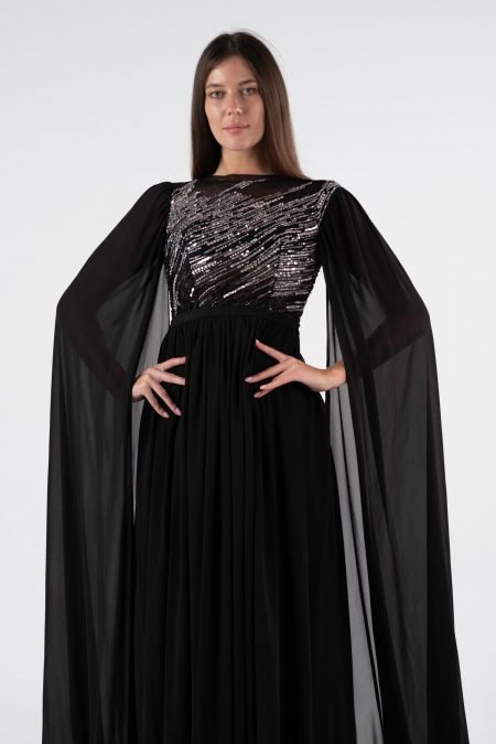 Jewel Column Evening Dress