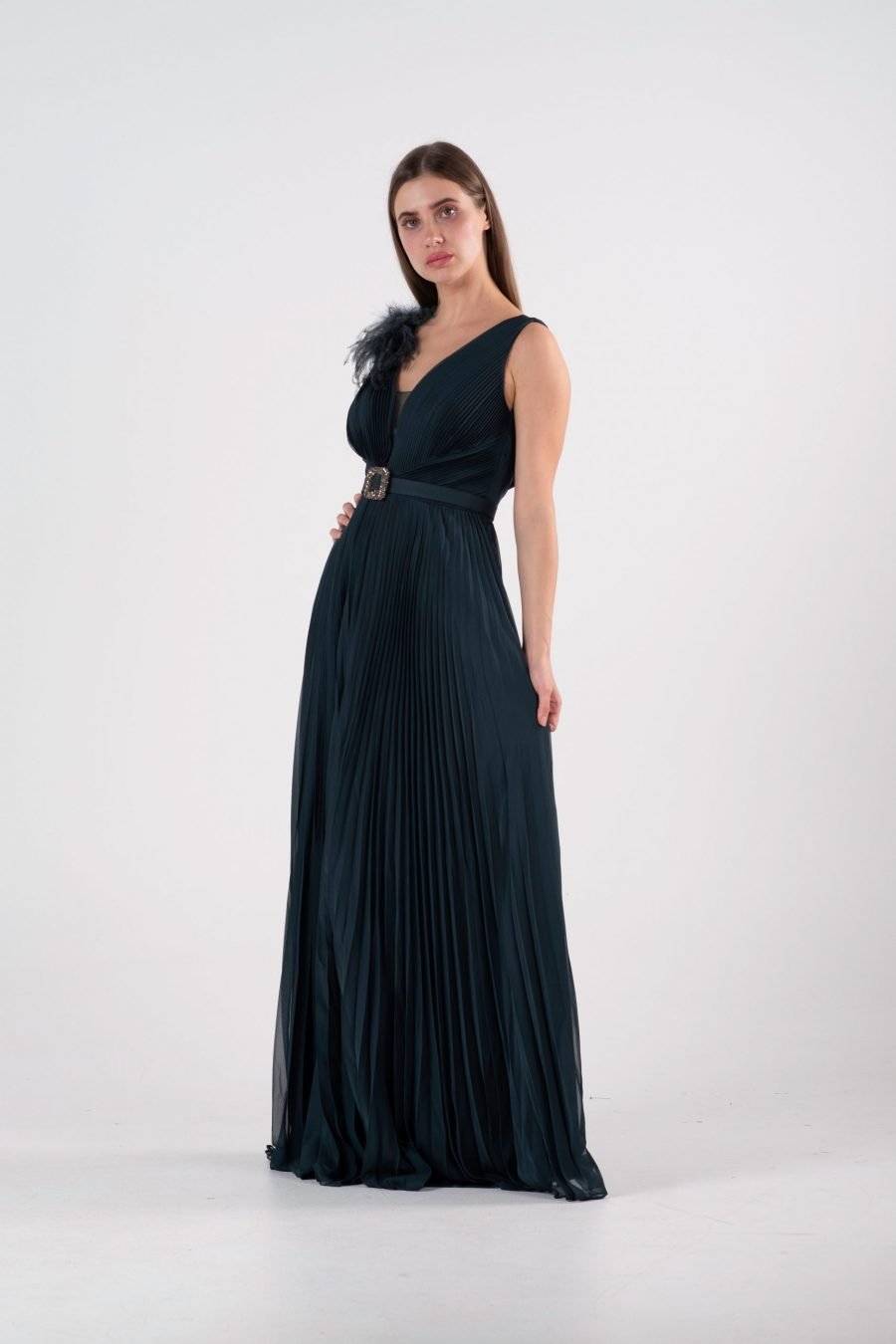 Plun Geing A-line Evening Dress - Image 7