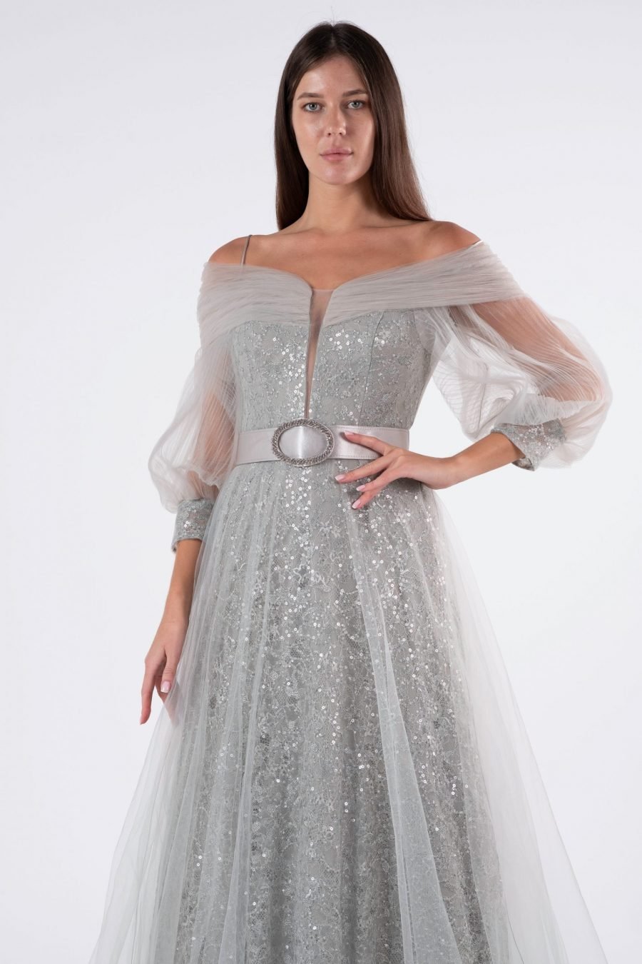 Plun Geing A-line Evening Dress - Image 9