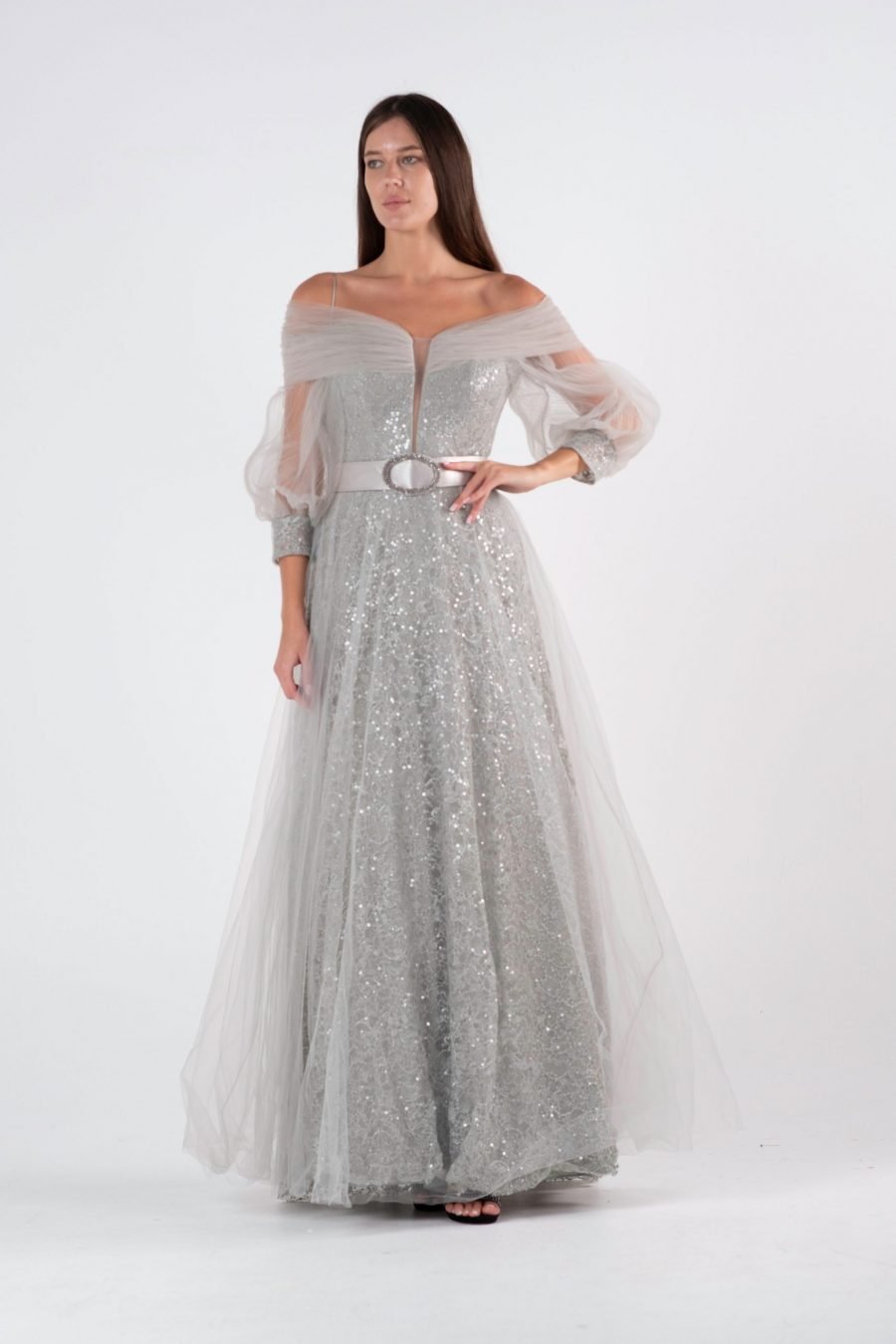 Plun Geing A-line Evening Dress - Image 11