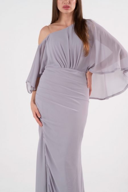 Asymmetric Column Evening dress