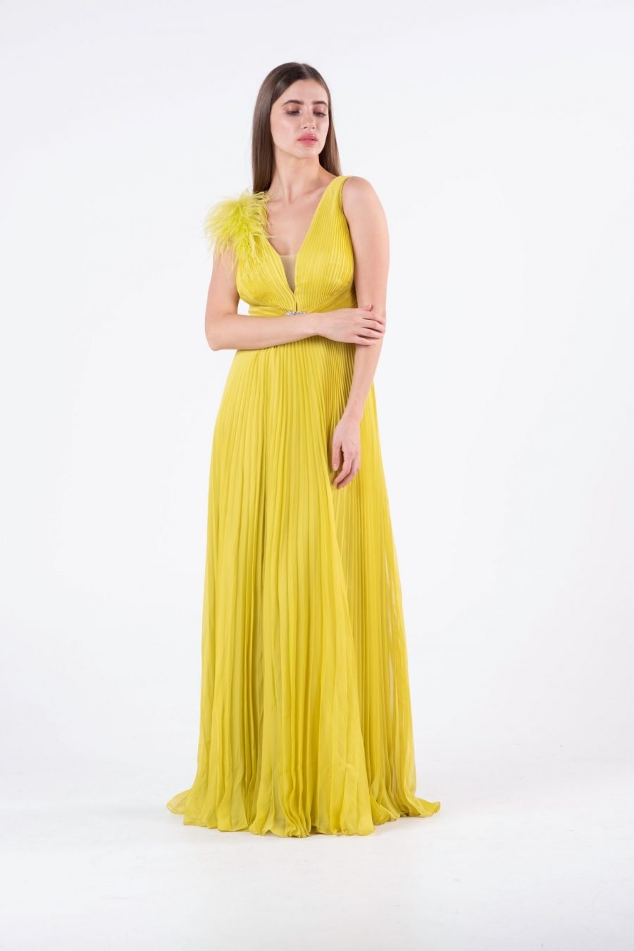 Plun Geing A-line Evening Dress