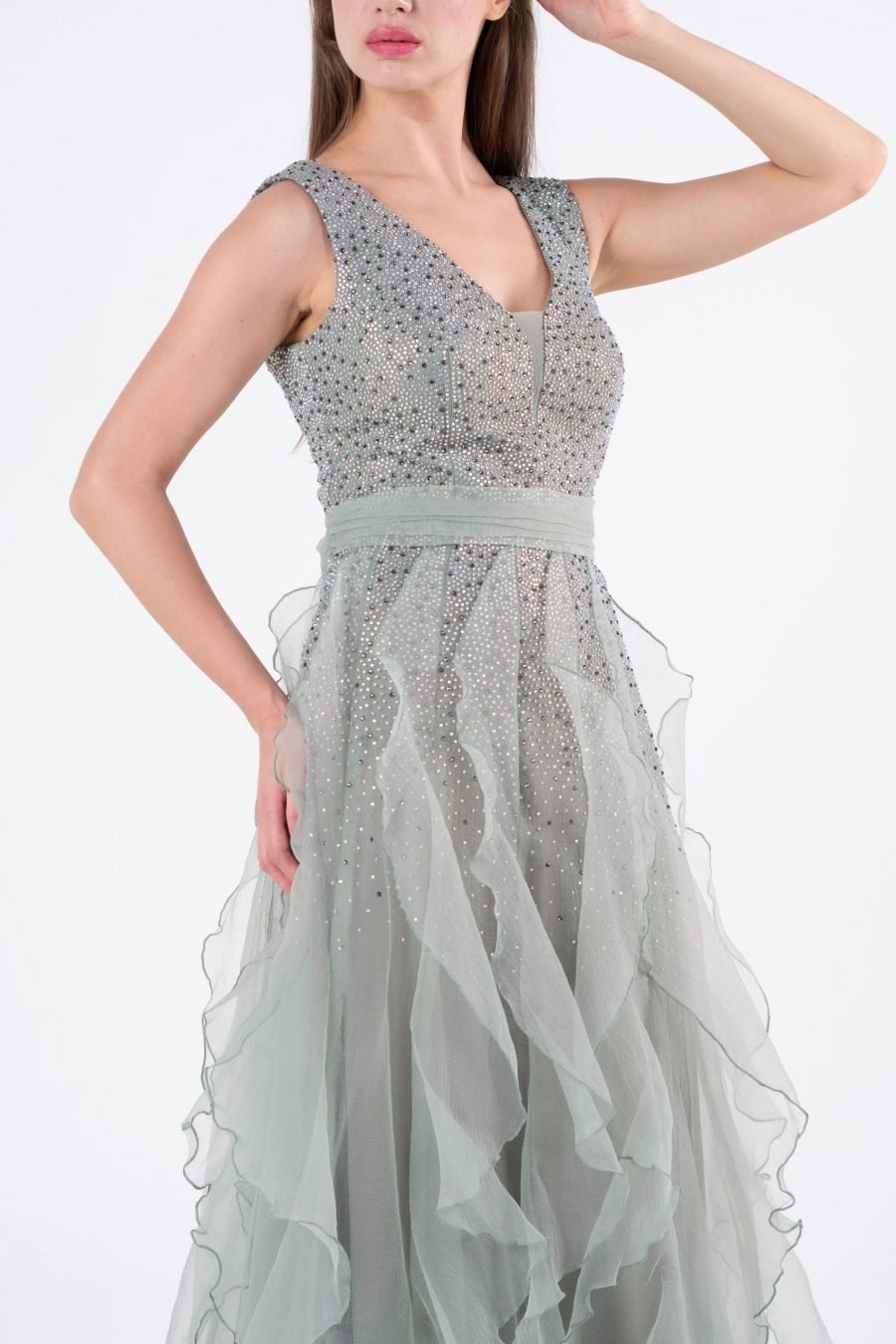 Plun Geing A-line Evening Dress - Image 3