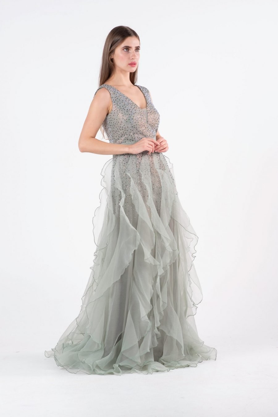 Plun Geing A-line Evening Dress - Image 4