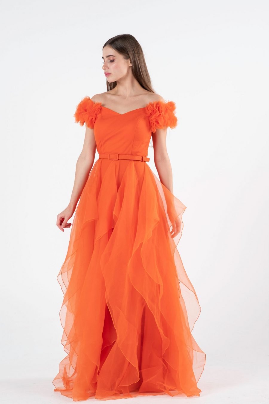 Off-Shoulder Princess Evening Dress - Image 4