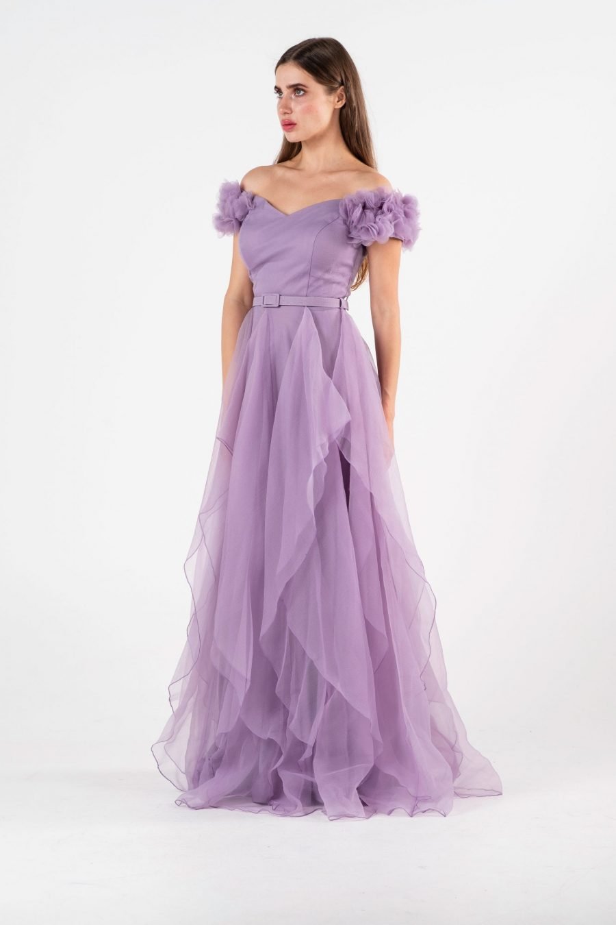 Off-Shoulder Princess Evening Dress - Image 6