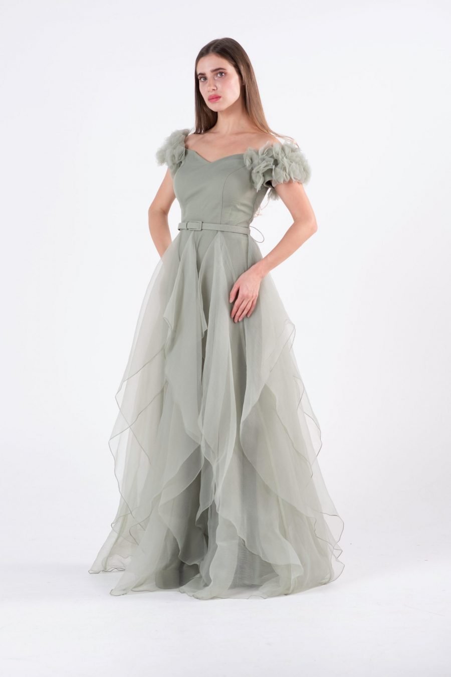 Off-Shoulder Princess Evening Dress - Image 11