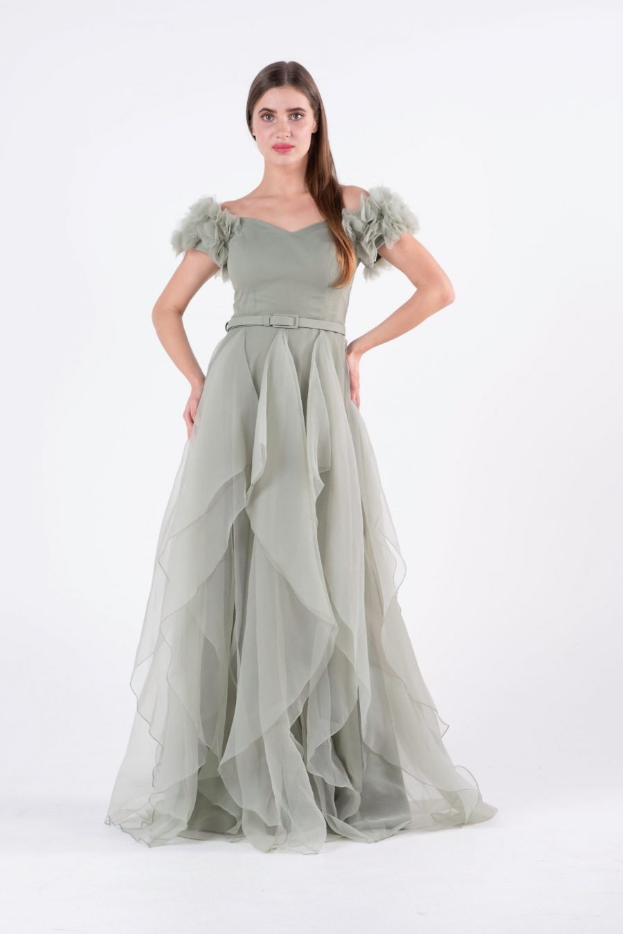 Off-Shoulder Princess Evening Dress - Image 12