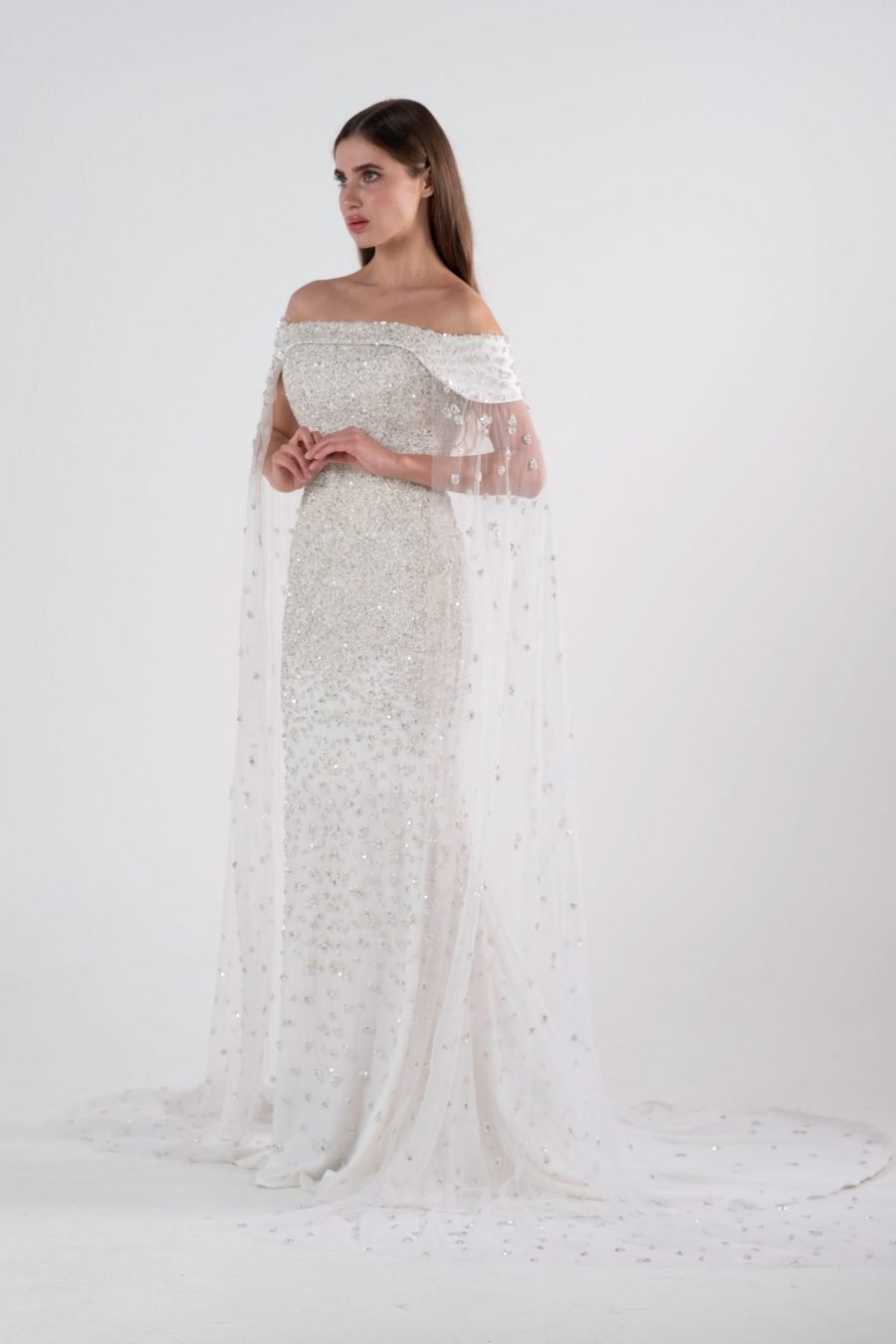 Off-Shoulder Marmaid Evening Dress - Image 2